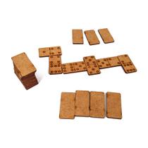 Kit com 10 jogos de dominó SEM caixa em MDF cru