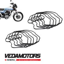 Kit com 10 Juntas Guarnição Tampa da Válvula - Honda CG 125 Titan ML Today (81-08) Sundown Hunter 125 Sundown Max 125
