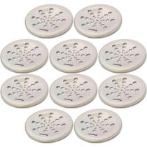 Kit com 10 kimetais gr000003 grelha inox 430 redonda 15cm abre/fecha a430 gre Kit com 10 kimetais gr000003 grelha inox 430 redonda 15cm abre/fecha a430 gre