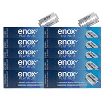 Kit com 10 lamina duplo fio enox platinum (5 unid) em display box 1811