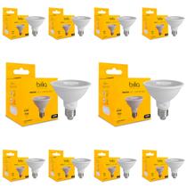 Kit com 10 lâmpada led par30 dimerizável 9,8w 2700k e27 luz quente 110v - brilia Kit com 10 lâmpada led par30 dimerizável 9,8w 2700k e27 luz quente 110v - brilia