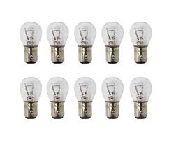 Kit com 10 lampadas 2 polos 7528 12v 21w halogena amarela