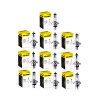 KIT com 10 Lâmpadas Automotiva Haloway H4 12V 60/55W P43T