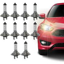 Kit com 10 Lâmpadas Automotivas Halógena H7 12v 55w Px26d para Farol de Carro