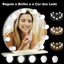 Kit Com 10 Lâmpadas Led Luz Espelho Maquiagem Camarim - Linda Casa