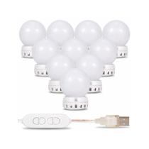 Kit com 10 Lâmpadas LED para Espelho Camarim Kit com 10 Lâmpadas LED para Espelho Camarim