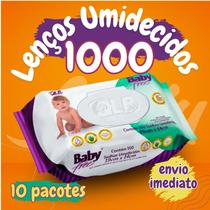 Kit Com 10 Lenços / Toalhas Umedecidas Babyfree 1000 Unidades