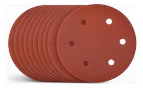 Kit Com 10 Lixas 225Mm Grãos Para Lixadeira Girafa De Gr 080