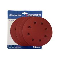 Kit Com 10 Lixas Gramatura 150 180mm C/embalagem Menegotti