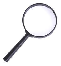 Kit Com 10 Lupa Glass Capo Plástico Aumento Zoom 50mm