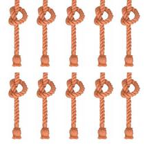 Kit com 10 Lustres Pendentes Corda para 1 Lâmpada E27 Bivolt