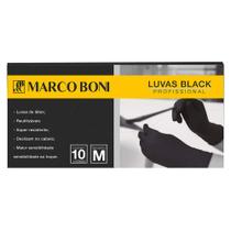 Kit Com 10 Luvas Black Profissional P Latex da Marco Boni Kit Com 10 Luvas Black Profissional P Latex da Marco Boni