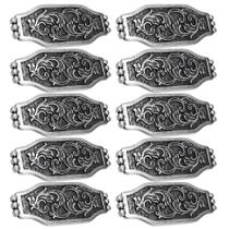 Kit com 10 Margaridas 71X28mm Prata Envelhecida Rodeo West 21452