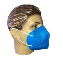Kit Com 10 Máscaras de Proteção Respiratória Hospitalar PFF2 N95 Super Safety-Branca-Azul-preta