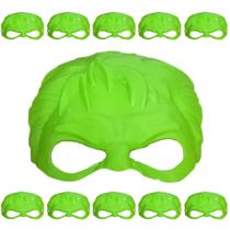 Kit com 10 Mascaras do Monstro Verde Huk para Festa Infantil