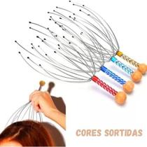 Kit com 10 Massageadores Capilares Anti Estresse Para Relaxar Com 12 Hastes