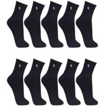 Kit Com 10 Meias Lupo 3245-910 Cano Médio Sport Básica Kit Com 10 Meias Lupo 3245-910 Cano Médio Sport Básica