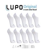 Kit com 10 meias lupo au sport confort sapatilha 03270