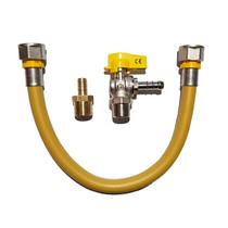 Kit Com 10 Metros de Tubo Pex Multicamadas 16mm Para Gás com 2 adaptador reto já prensados no tubo e conexões para mangueira Kit Com 10 Metros de Tubo Pex Multicamadas 16mm Para Gás com 2 adaptador reto já prensados no tubo e conexões para mangueira