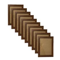 Kit Com 10 Molduras A4 21x30 Certificado Diploma C/Vidro