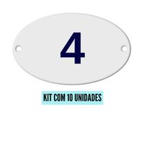 Kit Com 10 Números Oval PVC Numerador 1 ao 20 Kit Com 10 Números Oval PVC Numerador 1 ao 20