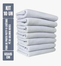 Kit com 10 - Pano De Prato Liso - Branco - Neves Patty - Cozinha - Pintar E Bordar - 65x45cm