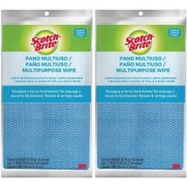 Kit com 10 Pano Multiuso Azul SCOTCH Brite