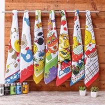 Kit Com 10 Panos de Copa / Prato Atoalhado 41x64cm Sortidos Atacado