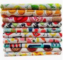 Kit com 10 - Panos De Prato - Copa - Atoalhado - Estampa - Sortido - Camesa - 35x55cm Kit com 10 - Panos De Prato - Copa - Atoalhado - Estampa - Sortido - Camesa - 35x55cm