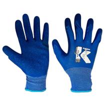 Kit com 10 Pares de Luva Algodão Palma Azul Látex G - KALIPSO Kit com 10 Pares de Luva Algodão Palma Azul Látex G - KALIPSO