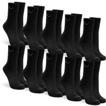 Kit com 10 Pares de Meias Cano Alto Algodão Usee Brasil