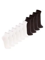 Kit com 10 Pares de Meias Cano Médio Lupo 4200-088 Colorido