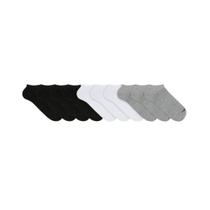 Kit com 10 Pares de Meias Mash 0M0.02D - Preto/Branco/Mescla Kit com 10 Pares de Meias Mash 0M0.02D - Preto/Branco/Mescla