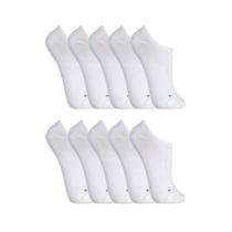 Kit com 10 Pares de Meias Sapatilha Invisível Lupo Sport 03270-954 Brancas