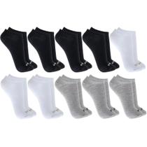 Kit Com 10 Pares De Meias Soquete Sapatinha Mash Feminina E Masculina Unissex Cores