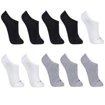 Kit Com 10 Pares De Meias sortidas Lupo Soquete Invisível Kit Com 10 Pares De Meias sortidas Lupo Soquete Invisível