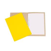 Kit com 10 Pasta de Papelão Com Grampo 34cm x 23cm Amarela Kit com 10 Pasta de Papelão Com Grampo 34cm x 23cm Amarela