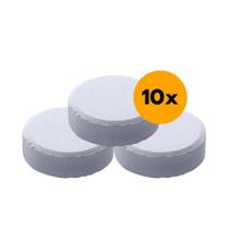 Kit com 10 pastilha de cloro para agua piscina 90% 200g