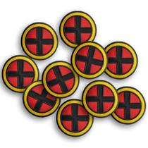 Kit Com 10 Patch Bordado X- Men Termocolante Aplique 8cm