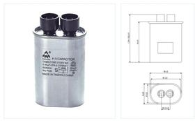 Kit com 10 peças capacitor alta tensão microondas 0,75uf 2100v