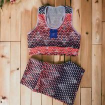 Kit com 10 peças conjunto feminino de academia Kit com 10 peças conjunto feminino de academia