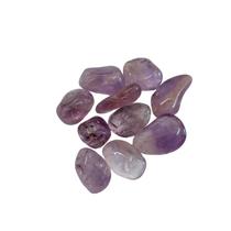 Kit com 10 pedras Ametista Rolada pequenas semi preciosas - Pedras São Gabriel