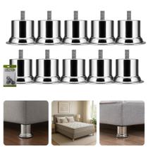 Kit Com 10 Pés 5cm Rosca Máquina 5 16 Móveis Pesados Cama Box Concreto Kit Com 10 Pés 5cm Rosca Máquina 5 16 Móveis Pesados Cama Box Concreto