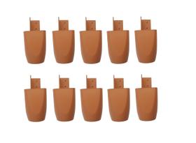 Kit com 10 Pés para Multiusos Guarda Roupas Modelo Mari 7 Cm Kit com 10 Pés para Multiusos Guarda Roupas Modelo Mari 7 Cm