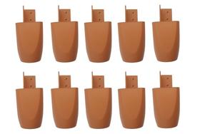 Kit com 10 Pés para Multiusos Guarda Roupas Modelo Mari 7 Cm