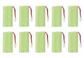 Kit Com 10 Pilhas 2,4V 600MA P/ Telefone Sem Fio Intelbras
