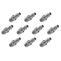 Kit com 10 pino conector para ar comprimido rosca macho 1/4 npt - hidraflux