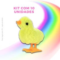 Kit Com 10 Pintinho Amarelinho Galinha Pintadinha Corda Festa - Somos Top