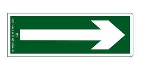 Kit com 10 Placas de Sinalização - Seta C1 Fotoluminescente Kit com 10 Placas de Sinalização - Seta C1 Fotoluminescente