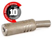 kit com 10 PLug P2 Fêmea Niquelado kit com 10 PLug P2 Fêmea Niquelado